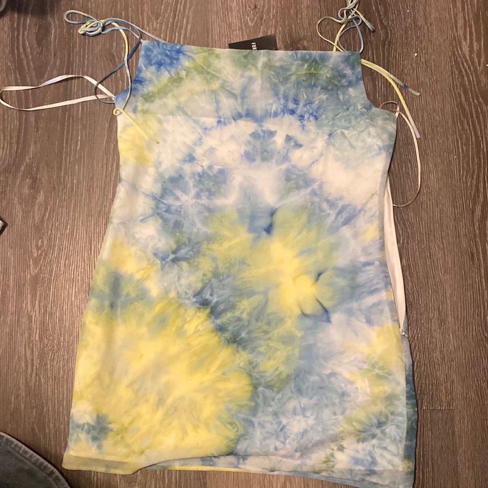 tiedye mini dress